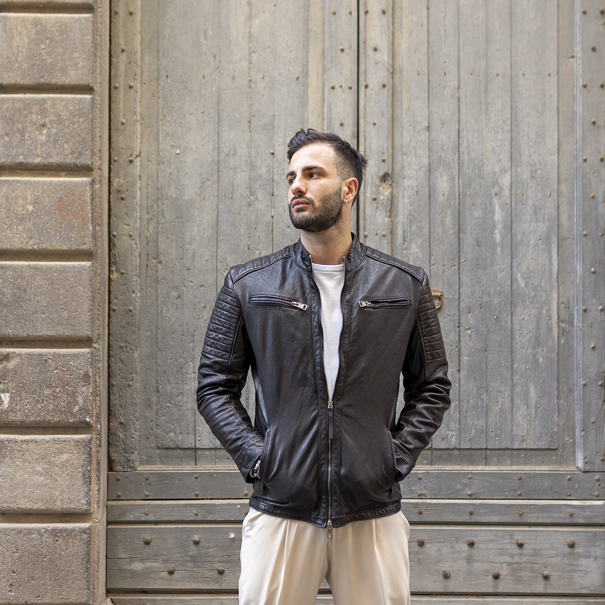 Mens leather jackets italian style Officine Toscane