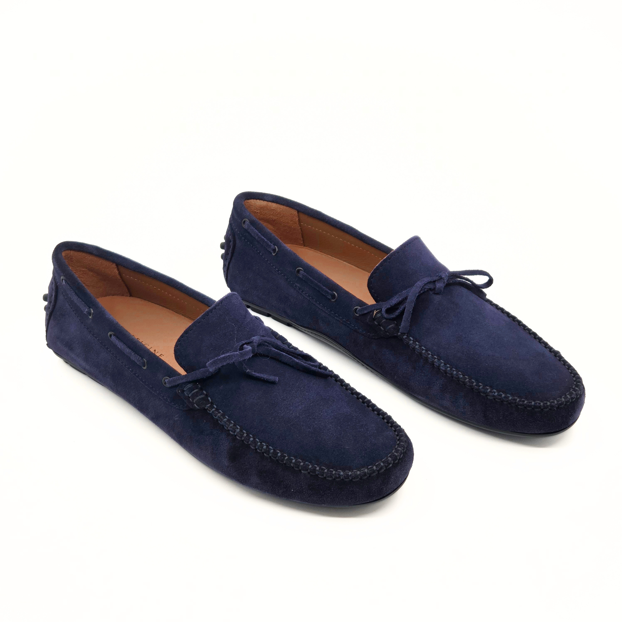Mocassino scamosciato uomo - Blu