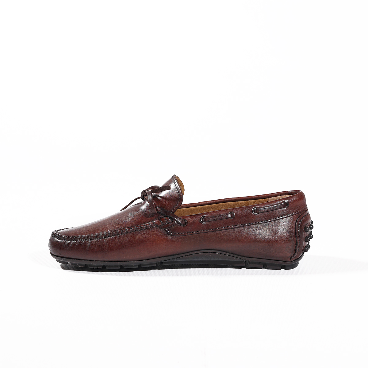 Men leather moccasin