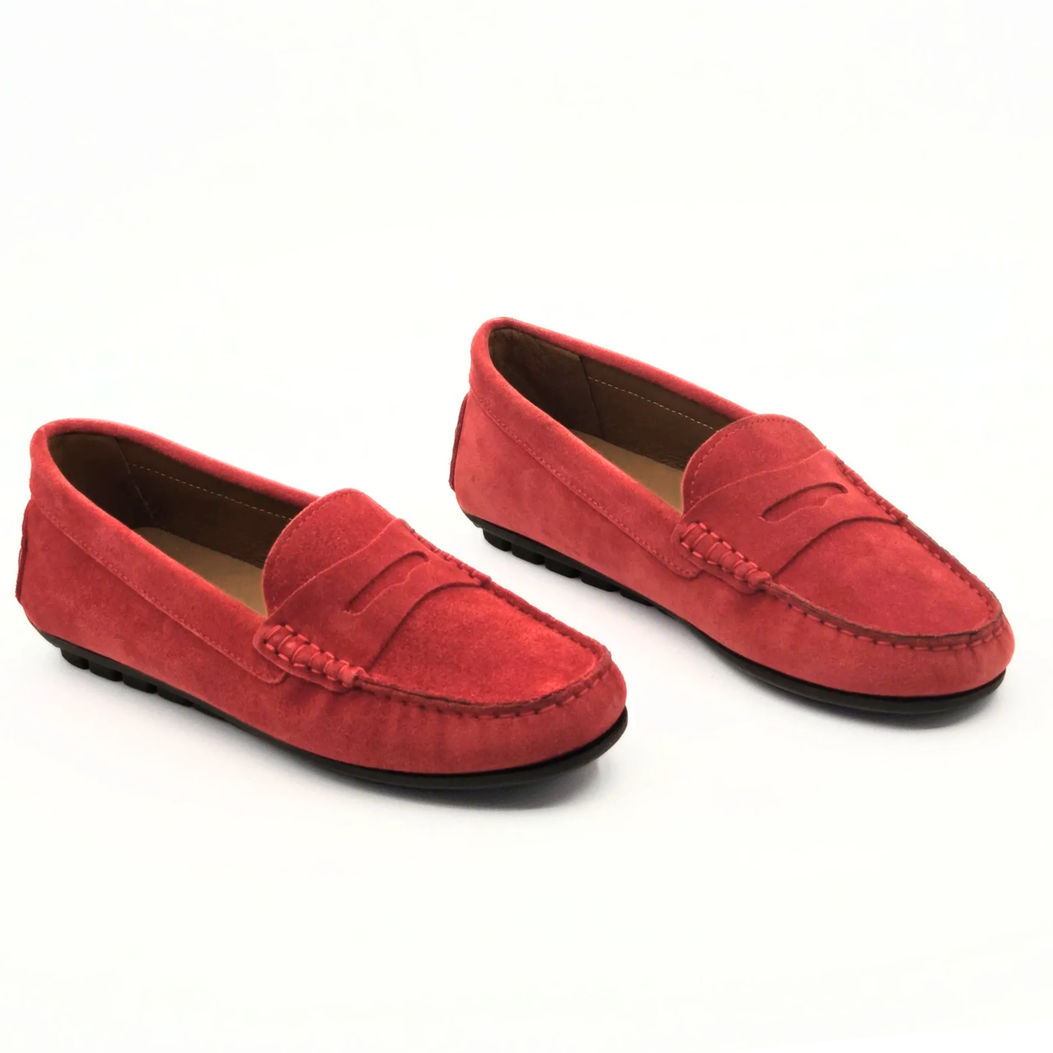 Car-Shoe in camoscio Rossella - Rosso