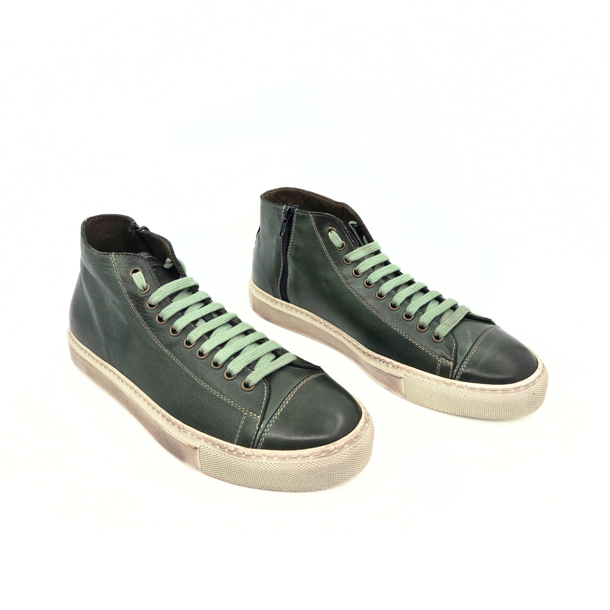 Sneakers alta da uomo - Verde